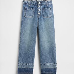 GAP High Rise Stride Wide-Leg Ankle Jeans
